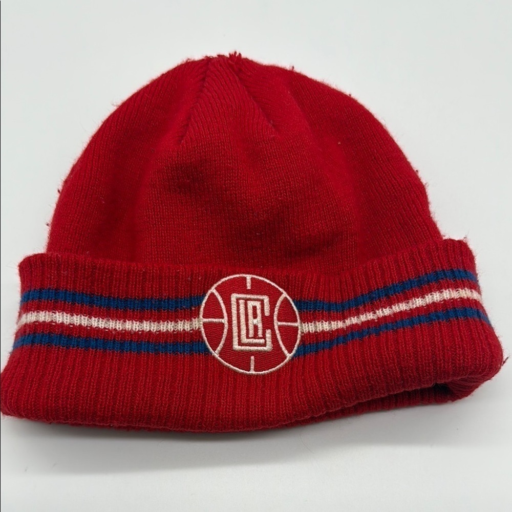 Adidas LA Clippers Red Beanie Youth Boys 8-20